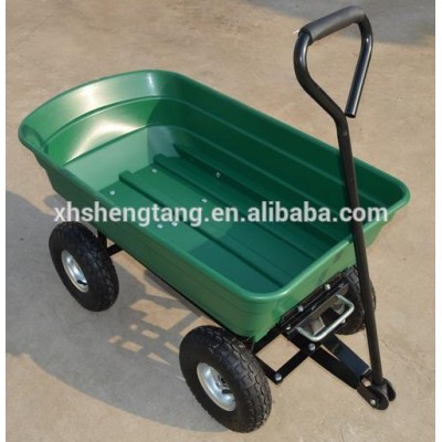 Plastic Tray Garden Dump Tool Cart TC2145 With 75L&125L Capacity