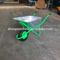 WHEEL BARROW European market galvanized tray