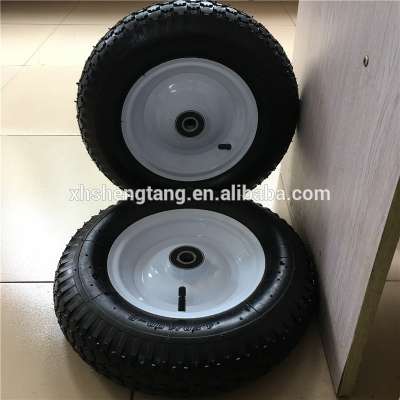 16 inch 4.00-8 intensive bearing 6304 heavy duty pneumatic rubber wheel