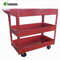 TC4103 Three tray rolling tool cart Trinity 3 Tier Utility Cart Tray Shelf Carts