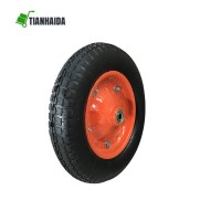 China manufacturer 3.50-8 inflatable wheel barrow pneumatic wheel