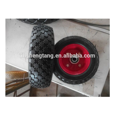 8 inch steel rim with 4 screws PU foam wheel